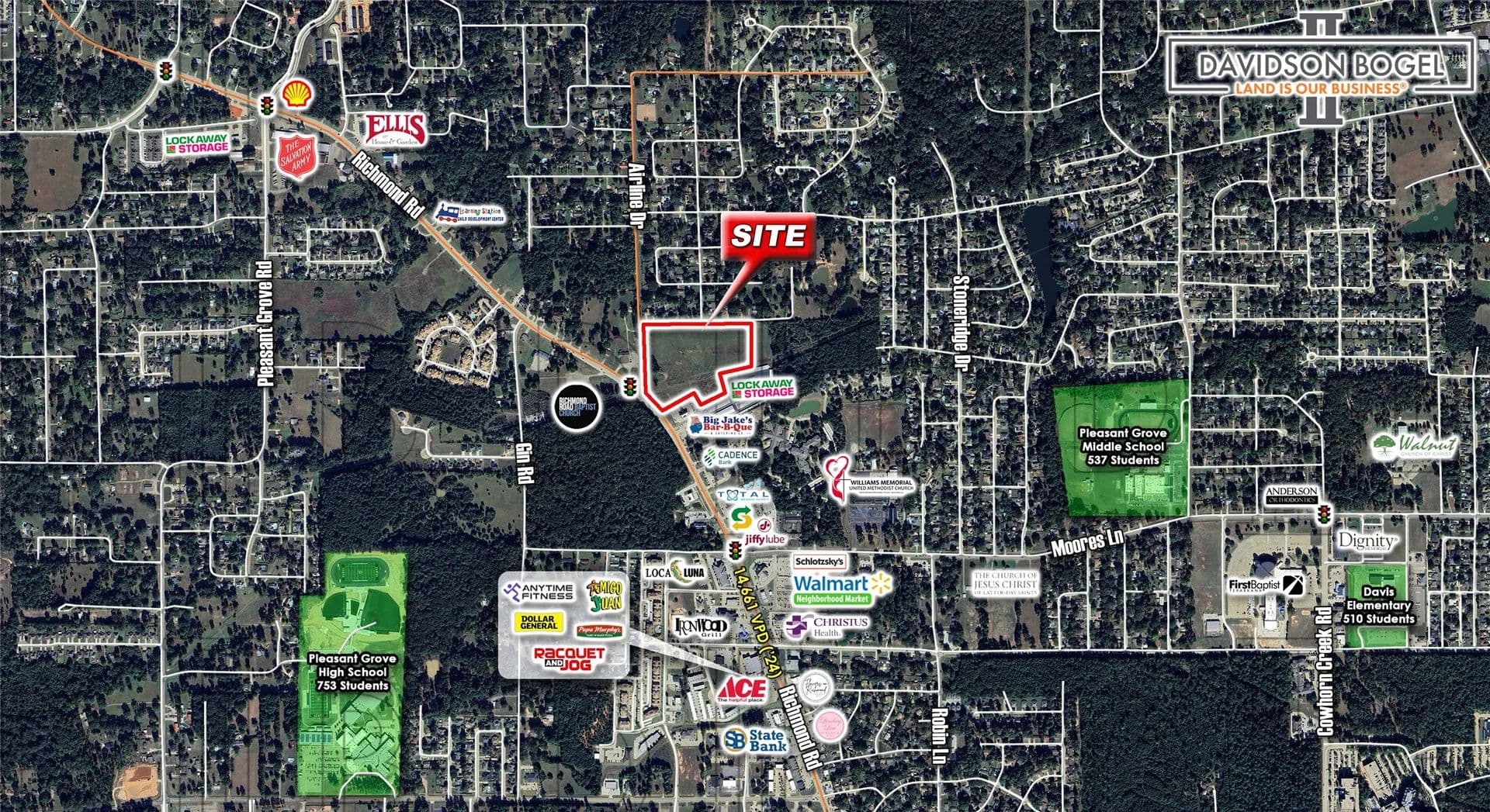 16.05 Acres of Land for Sale in Texarkana, Texas - Texarkana, Texas, 75503