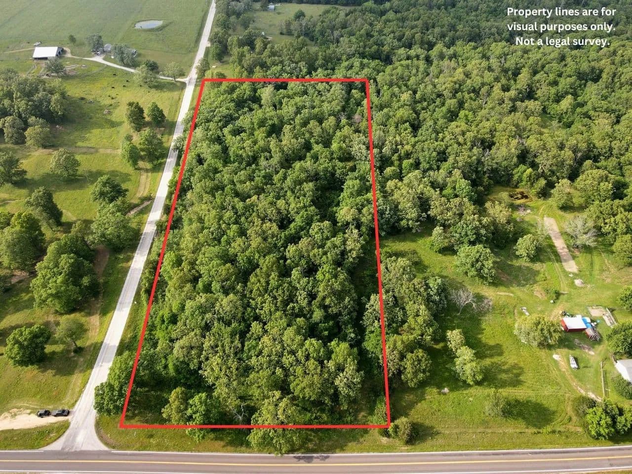 Highway Front Seven Acres - Long Lane, Missouri, 65590