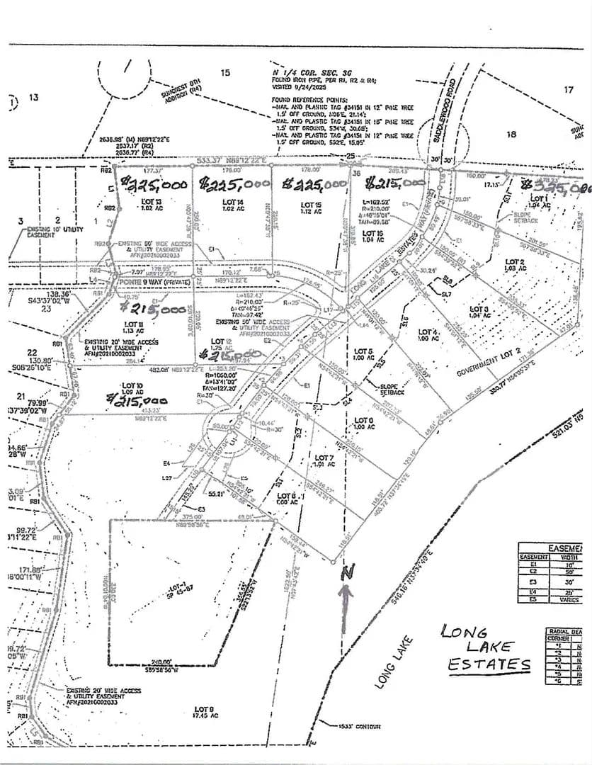Property from Lots 10-16 Long Lake Estates Way - KW - Nine Mile Falls, Washington, 99026
