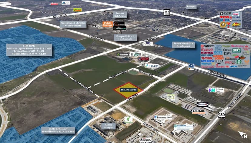 10.13+/- Acre Development Site | Prosper, TX