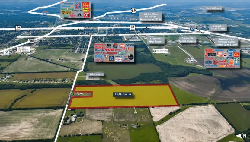 65+/- Acre Development Opportunity Greenville, TX