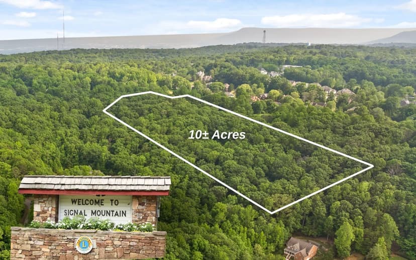 10.04+/- ACRES on Signal Mountain!