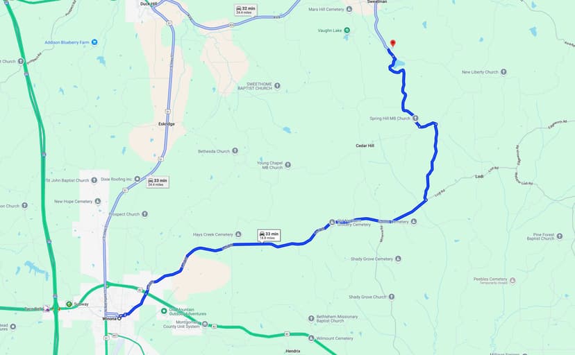145 Acres in Montgomery County, MS