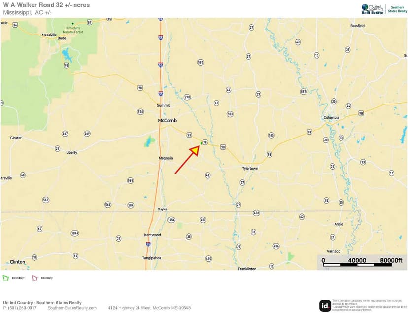 32 +/- Acres Near McComb, MS - Hunting, Timber, Homesitey