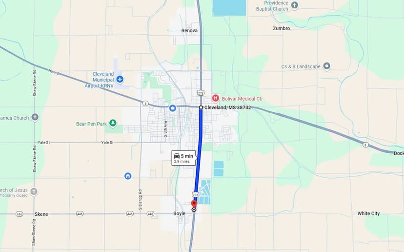 8.02 Acres in Bolivar County, MS