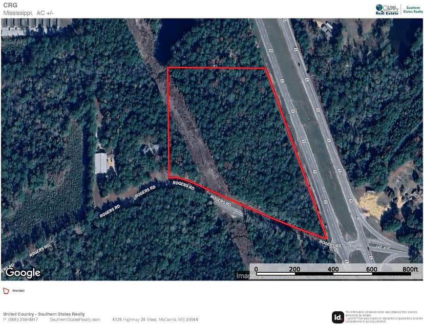 11 Acre Homesite for Sale in Forrest Co