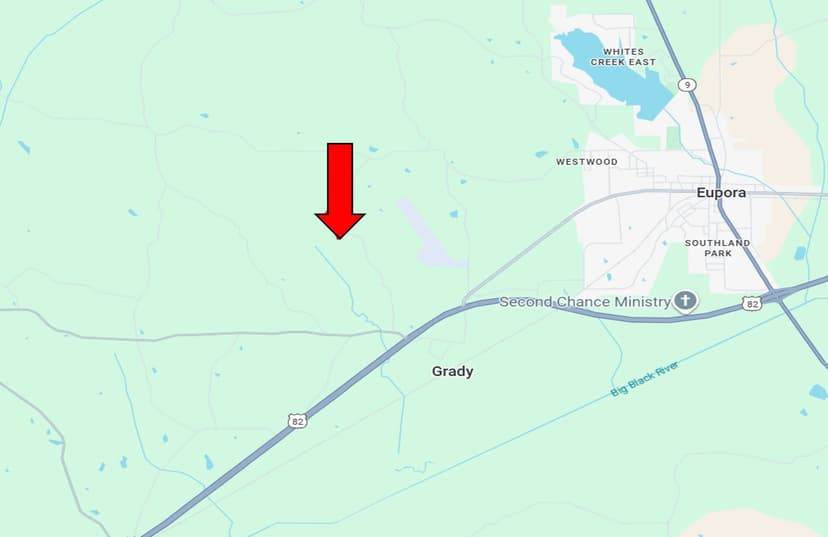 36.1 Acres with a Home in Webster County at 1313 Lebanon Road in Eupora, MS