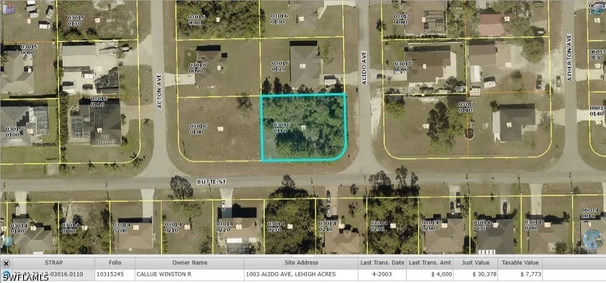 Property from 1003 Alido Avenue - KW - Lehigh Acres, Florida, 33971