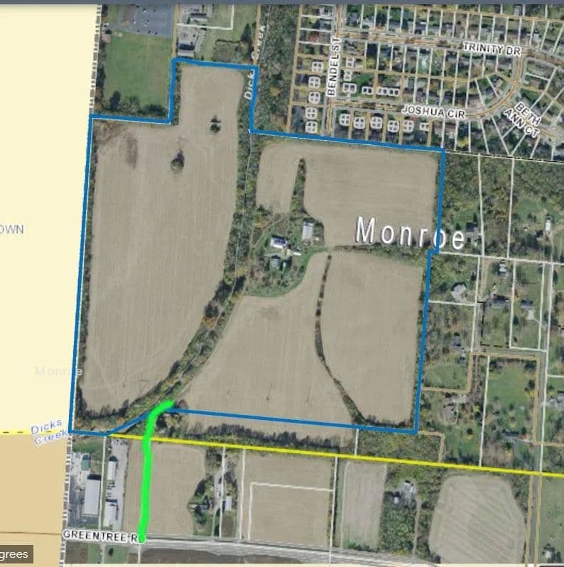 77 Acres of Land for Sale in Monroe, Ohio - Monroe, Ohio, 45044