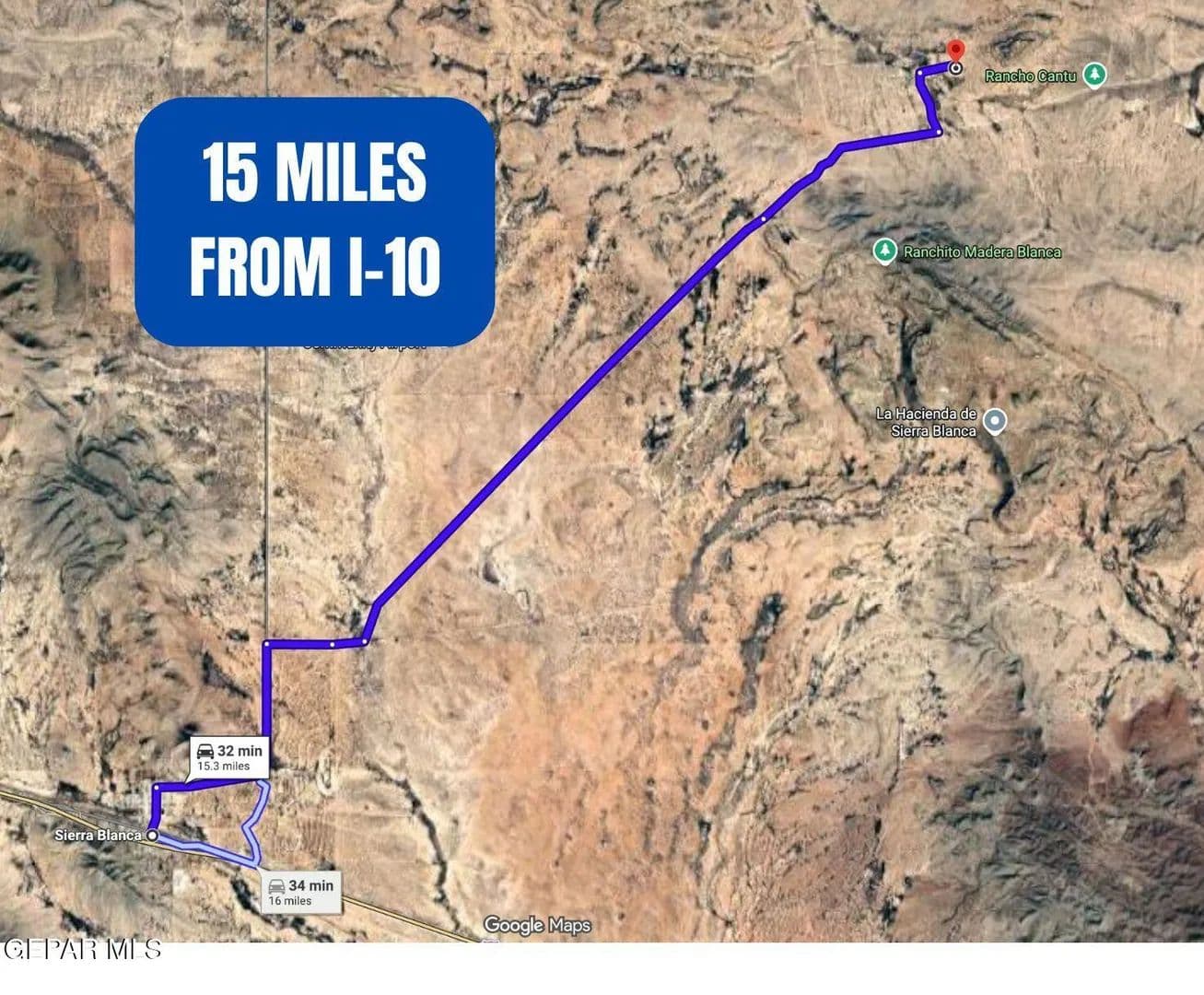 20.1 Acres of Land for Sale in Sierra Blanca, Texas - land for sale