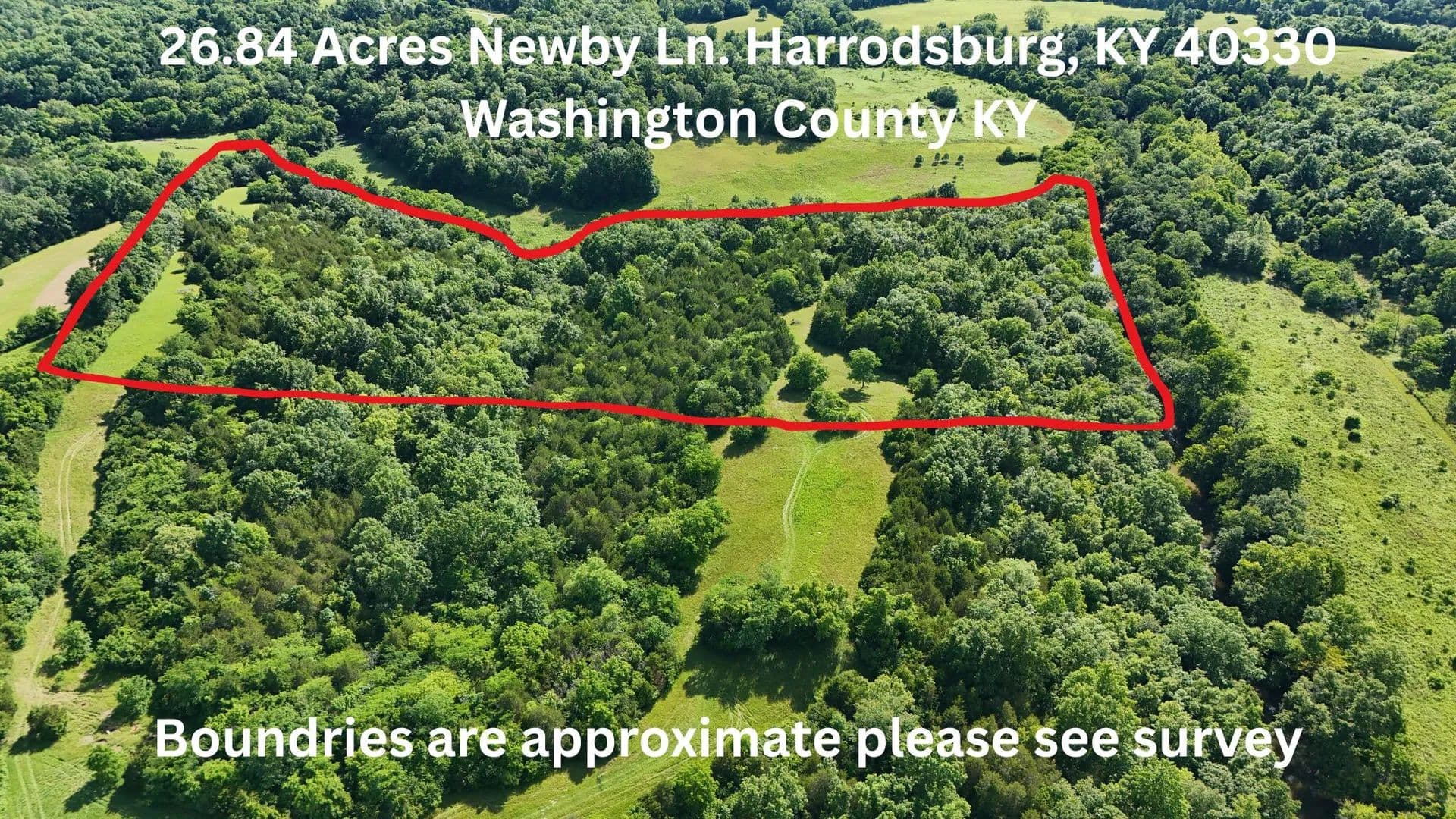 26.84 Acres of Land for Sale in Harrodsburg, KY - Harrodsburg, Kentucky, 40330