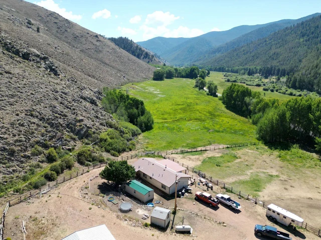 51 Acre Ranchette/Horse Property | Irrigated Hay Pasture | 1440 sq ft Barn | 1200 sq ft shop - land for sale