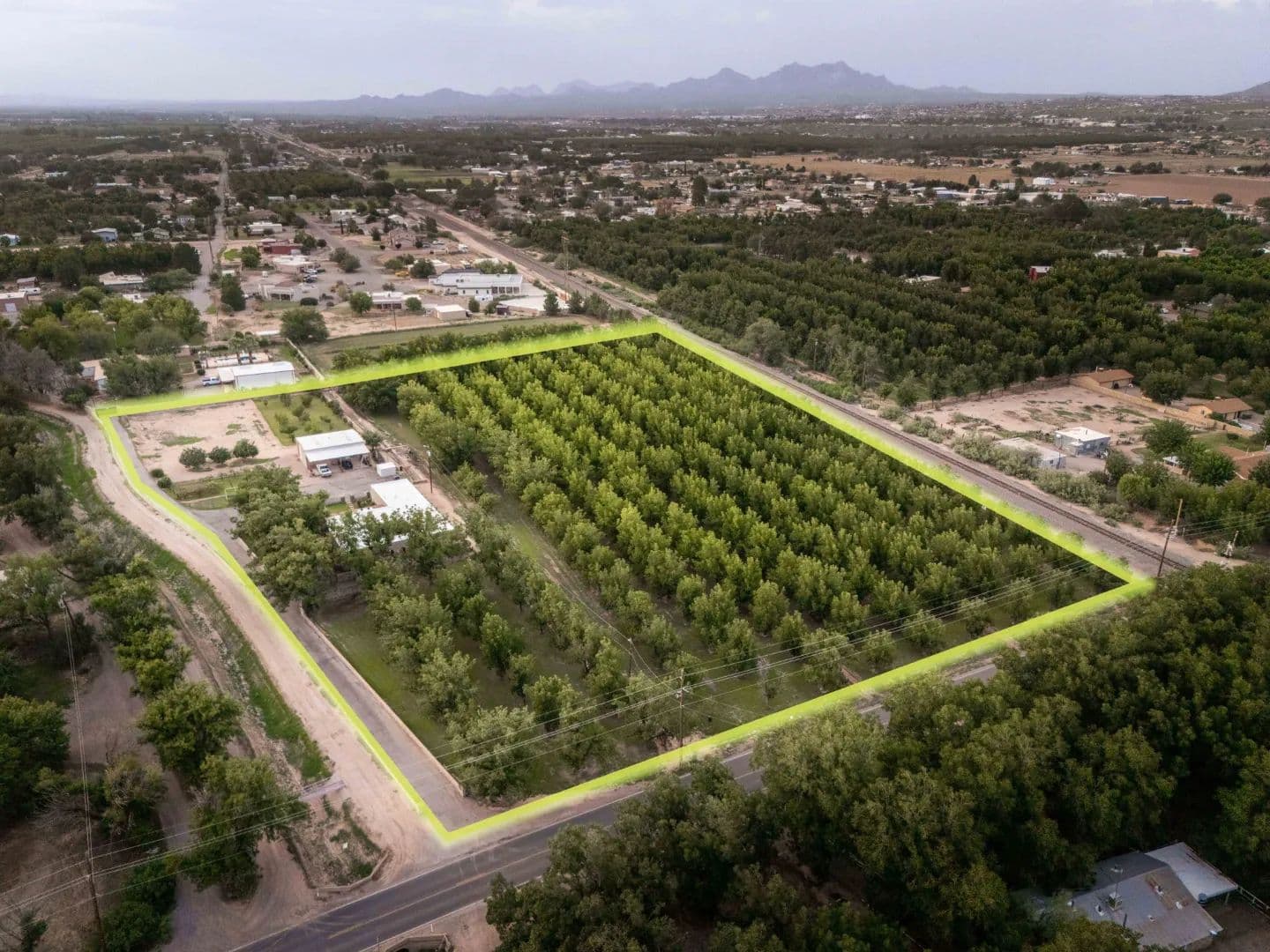Custom Adobe Home with Pecan Orchard in Las Cruces, New Mexico for Sale - land for sale