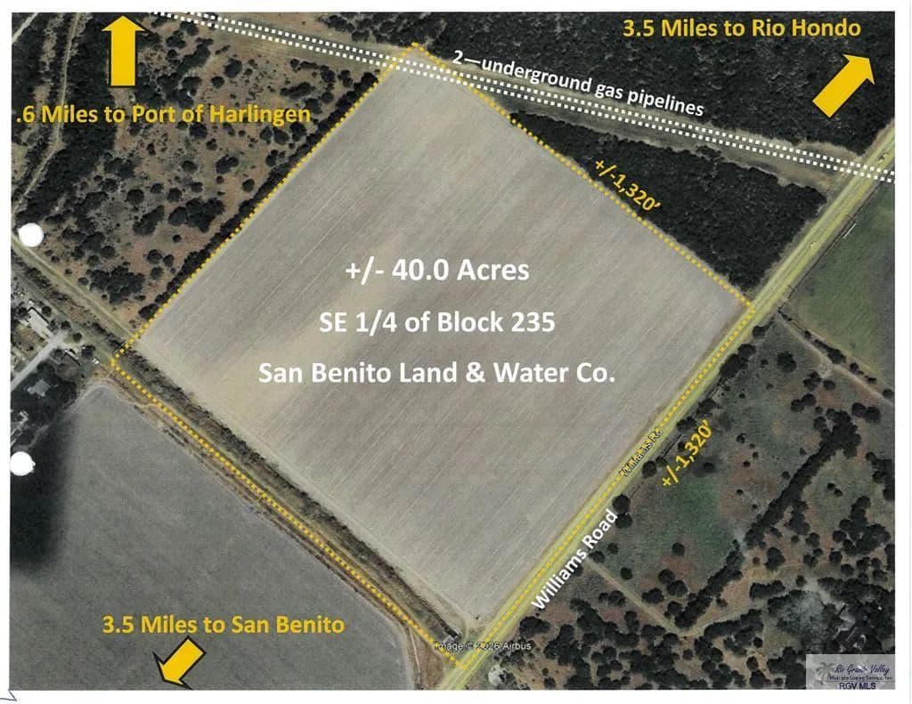 Property from 40 Ac. WILLIAMS RD. - KW - San Benito, Texas, 78586
