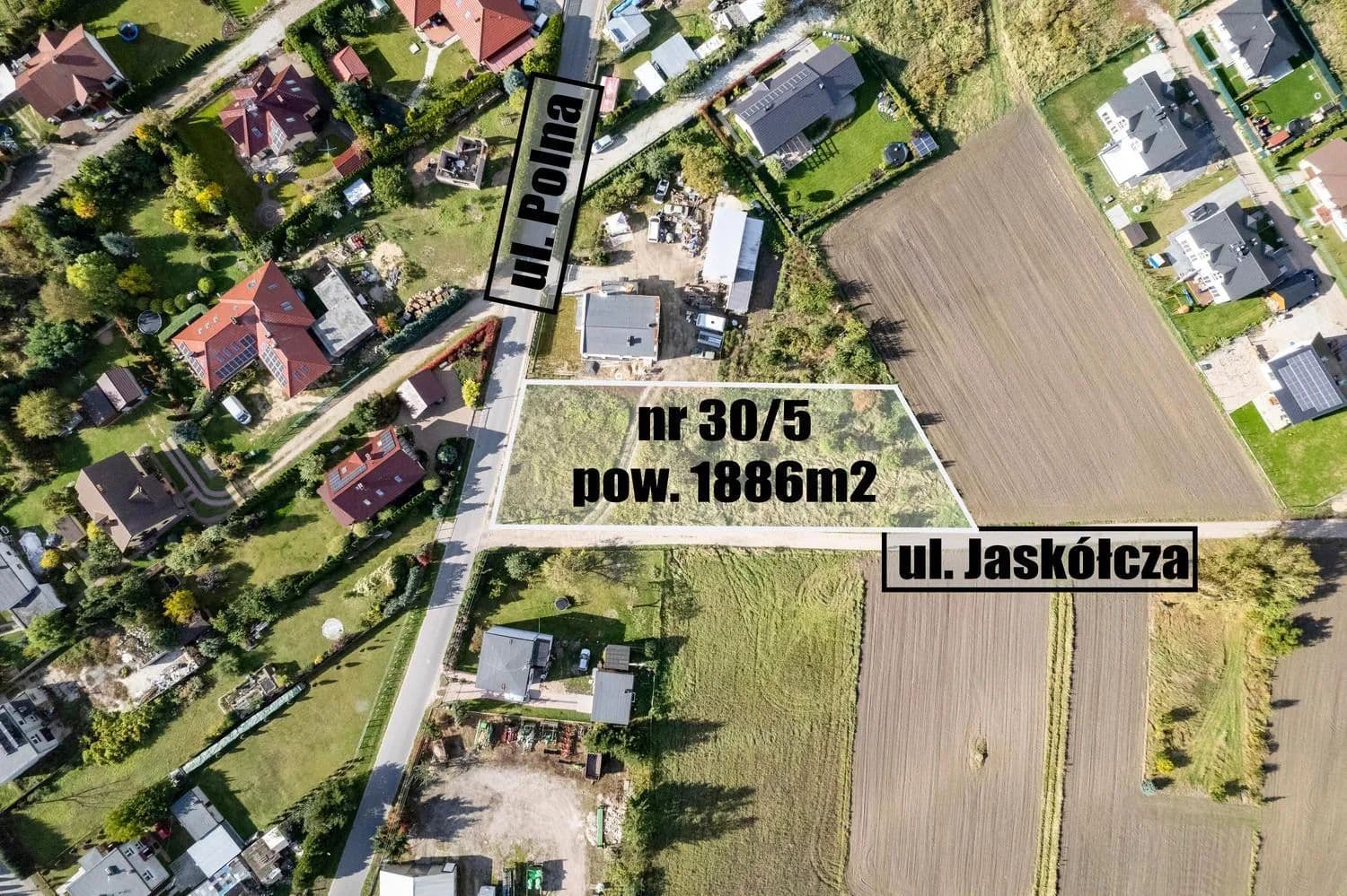 Działka budowlana Krzyszkowo 1886m2 z wydanymi WZ - land for sale