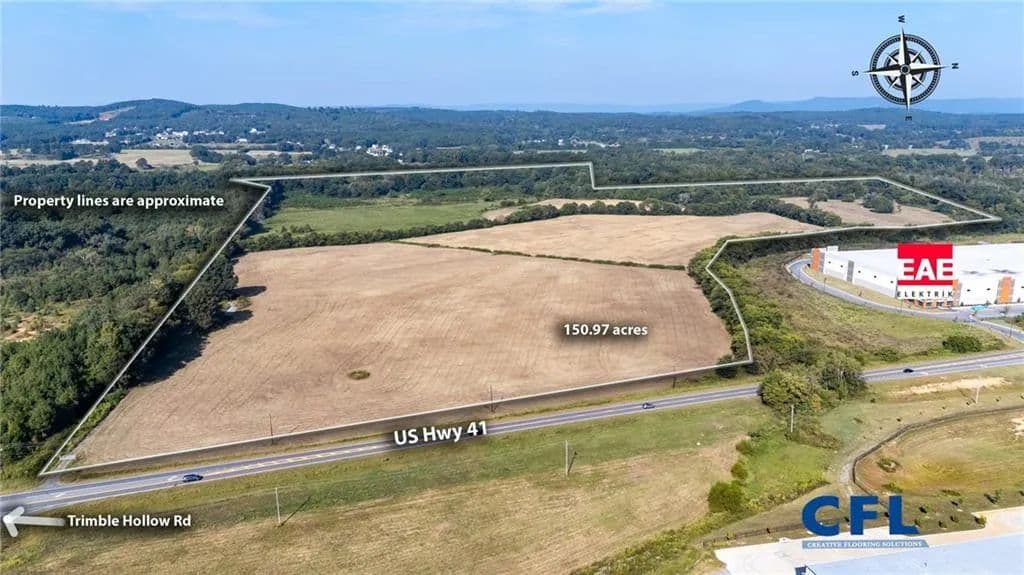 150.97 Acres of Land for Sale in Adairsville, GA - Adairsville, Georgia, 30103