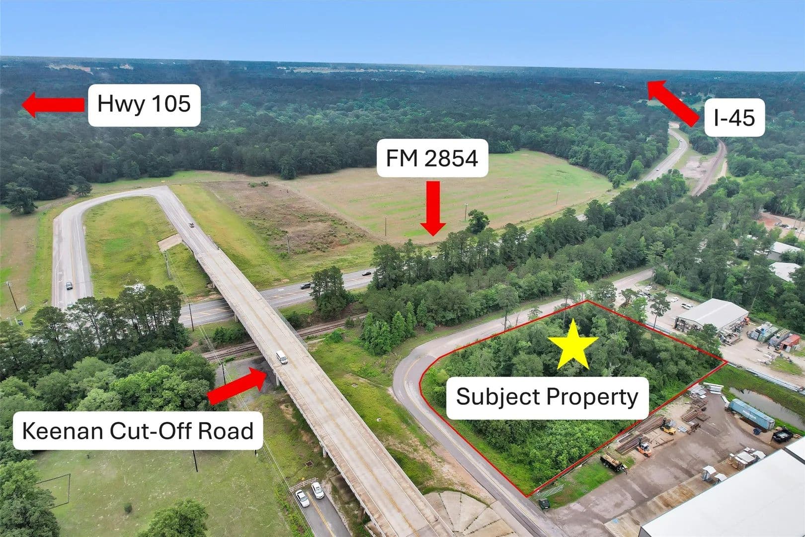 Property from 18417 Keenan Cut Off Road - KW - Montgomery, Texas, 77316