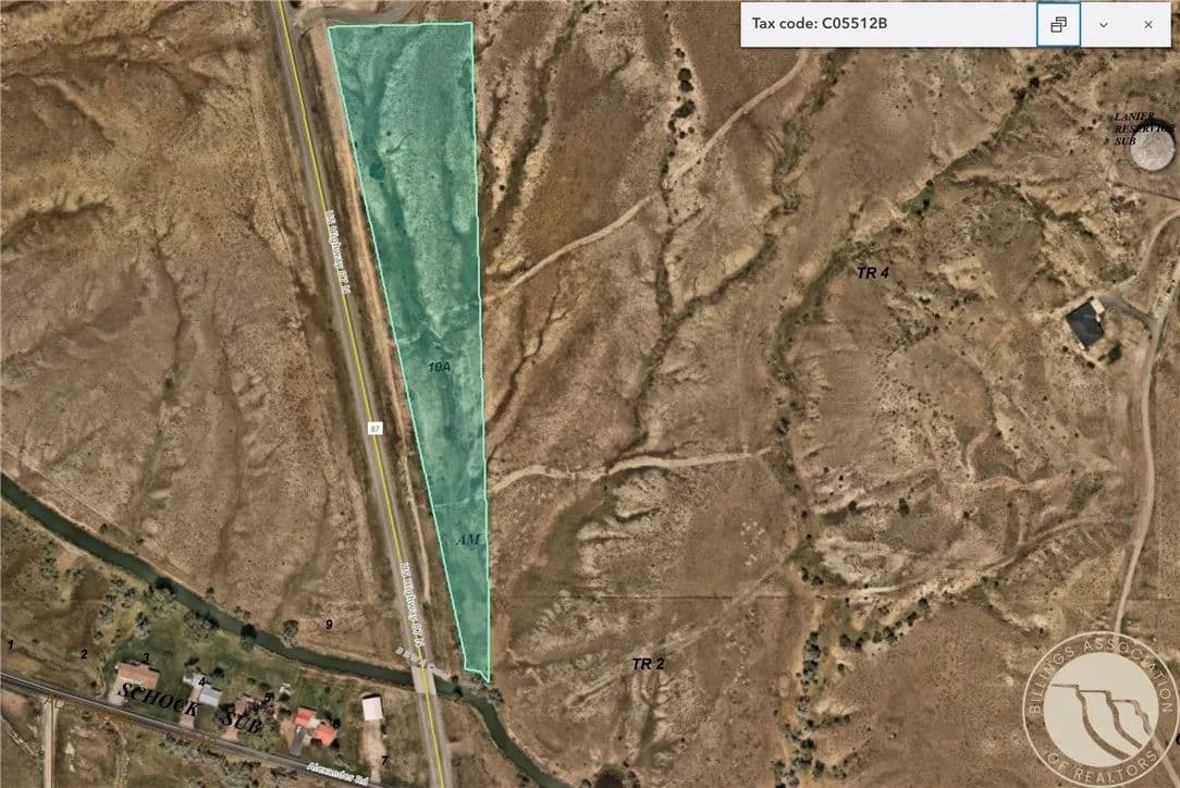 Property from TBD Alexander Road - KW - Billings, Montana, 59105