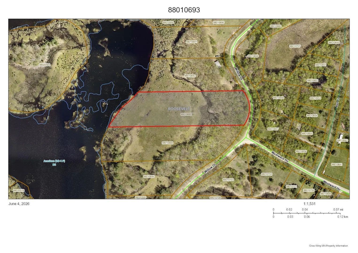 Property from TBD Willow Dr - KW - Garrison, Minnesota, 56450
