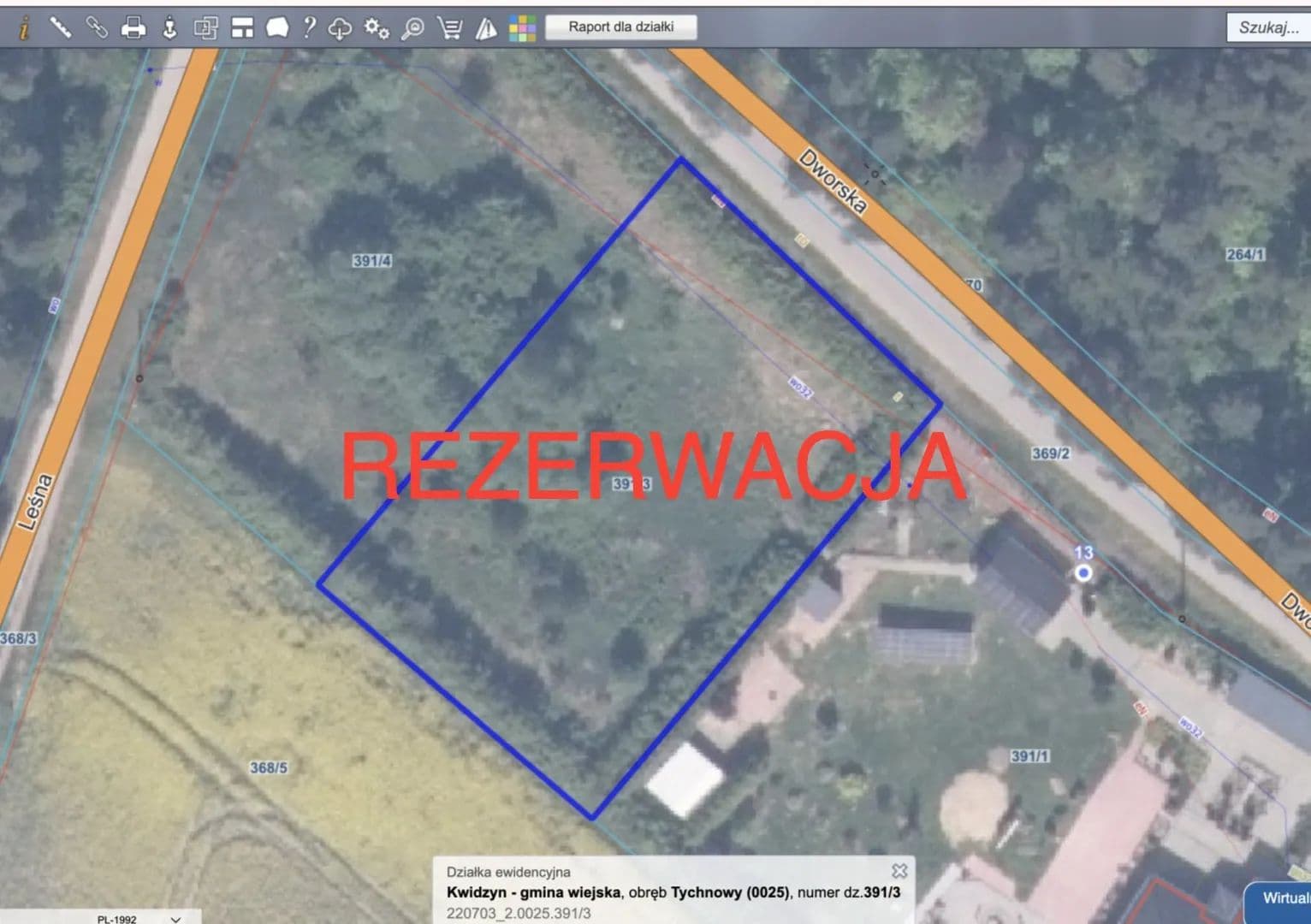 Działka budowlana z WZ Tychnowy - land for sale