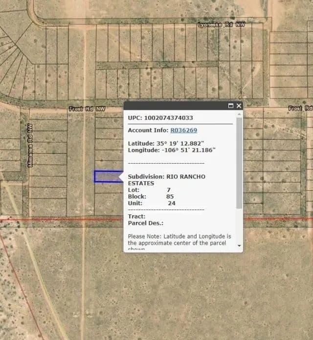 Land -Single Family Acreage in Rio Rancho - Rio Rancho, New Mexico, 87144