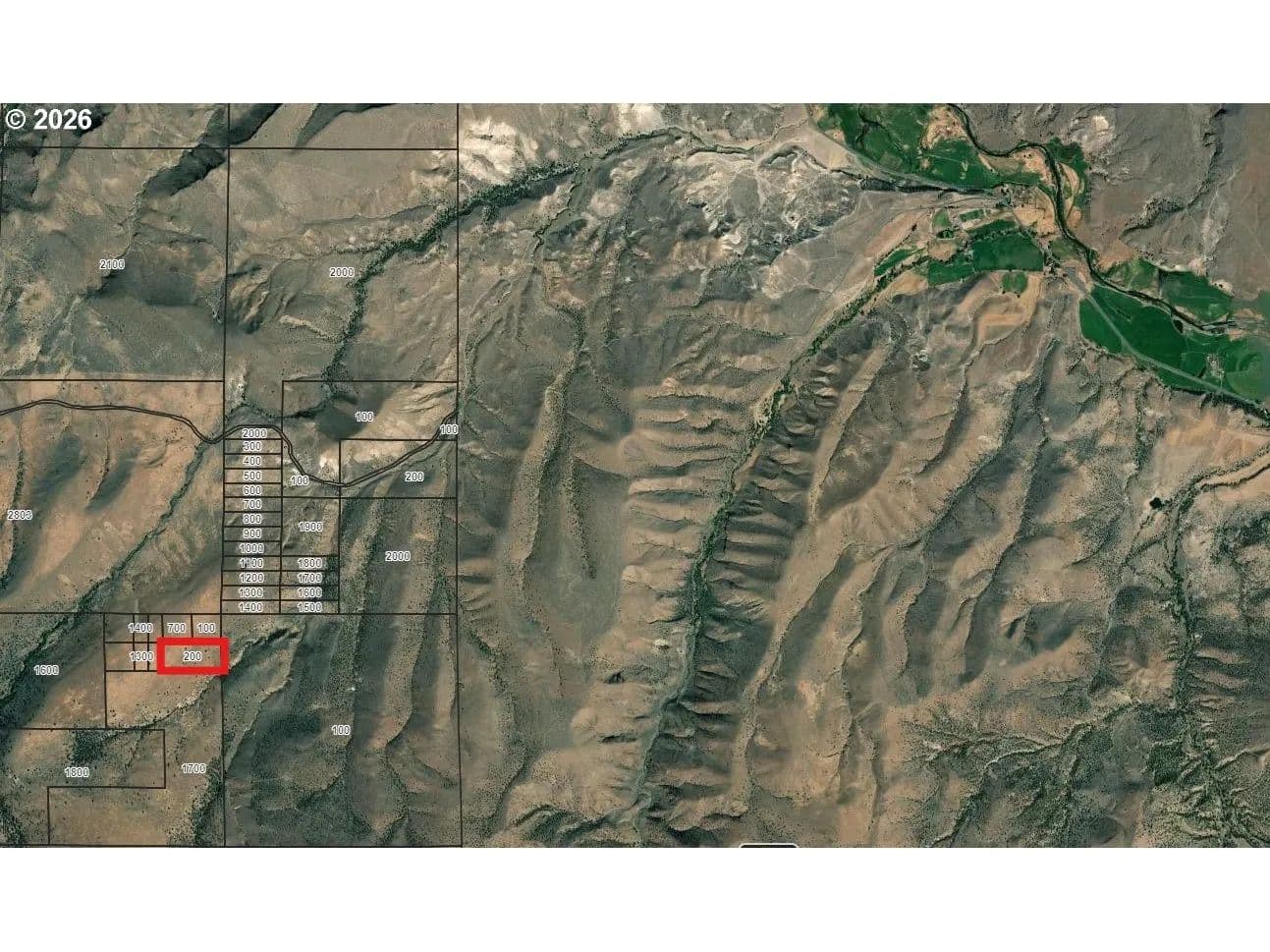 Property from Tax lot 200 - KW - Mitchell, Oregon, 97750