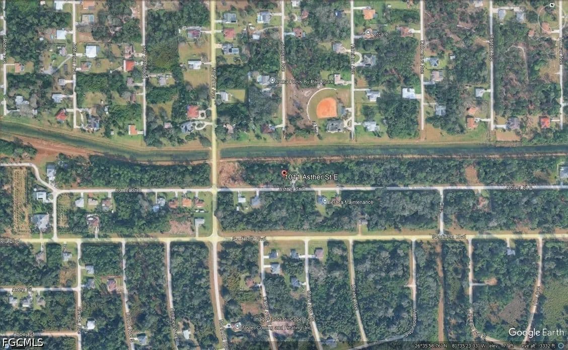 Property from 1011 Asther Street E - KW - Lehigh Acres, Florida, 33974