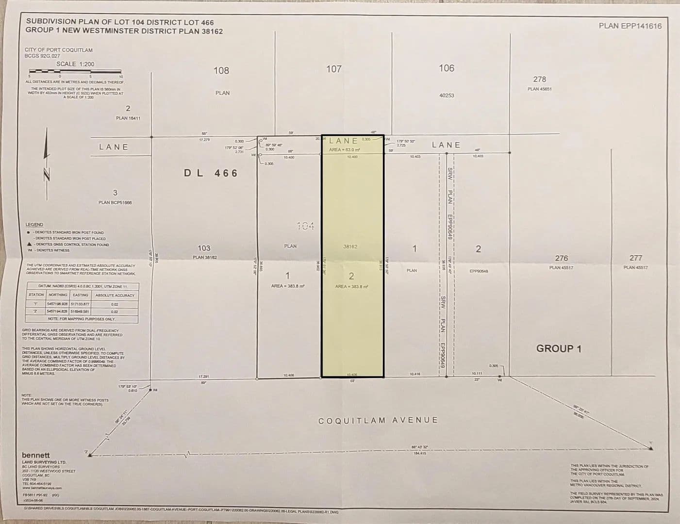 Property from 1861 Coquitlam Avenue - KW - land for sale