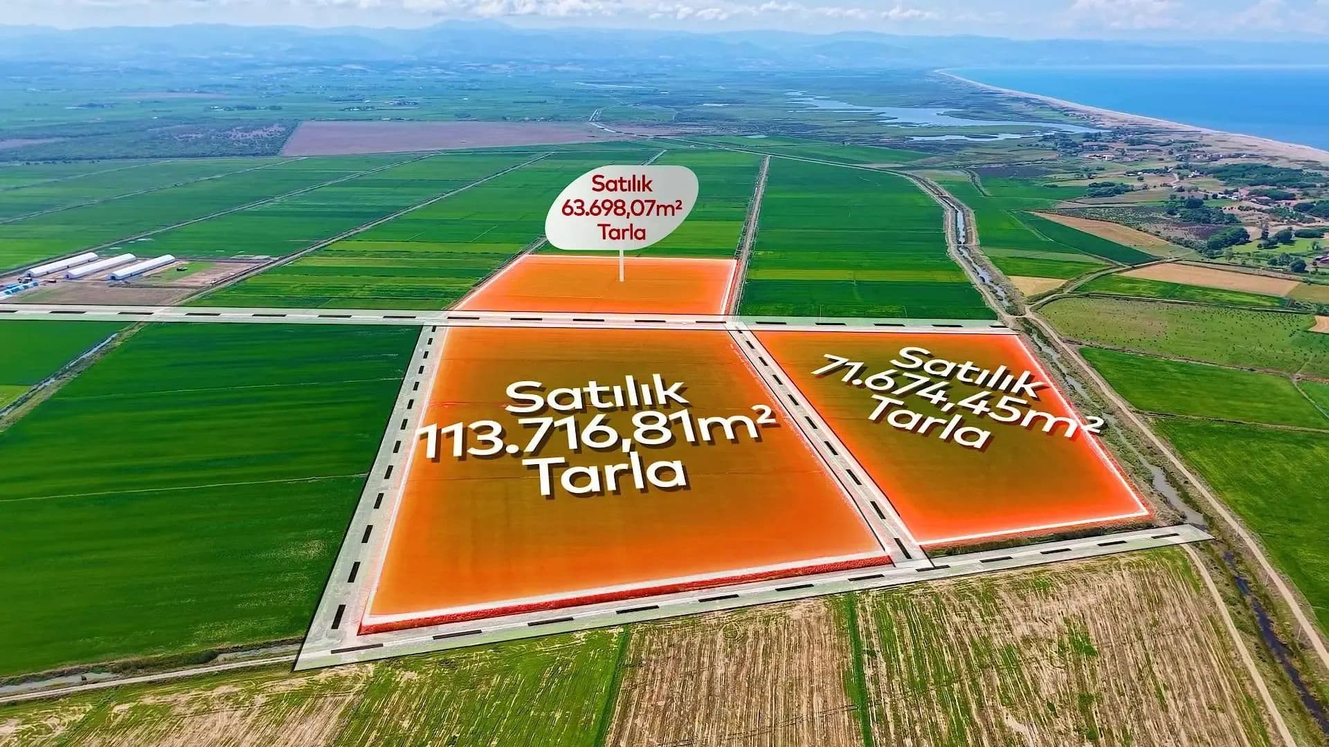 KWKAUF TALİP 'ten Samsun Bafra 'da Satılık Tarım Arazileri - land for sale