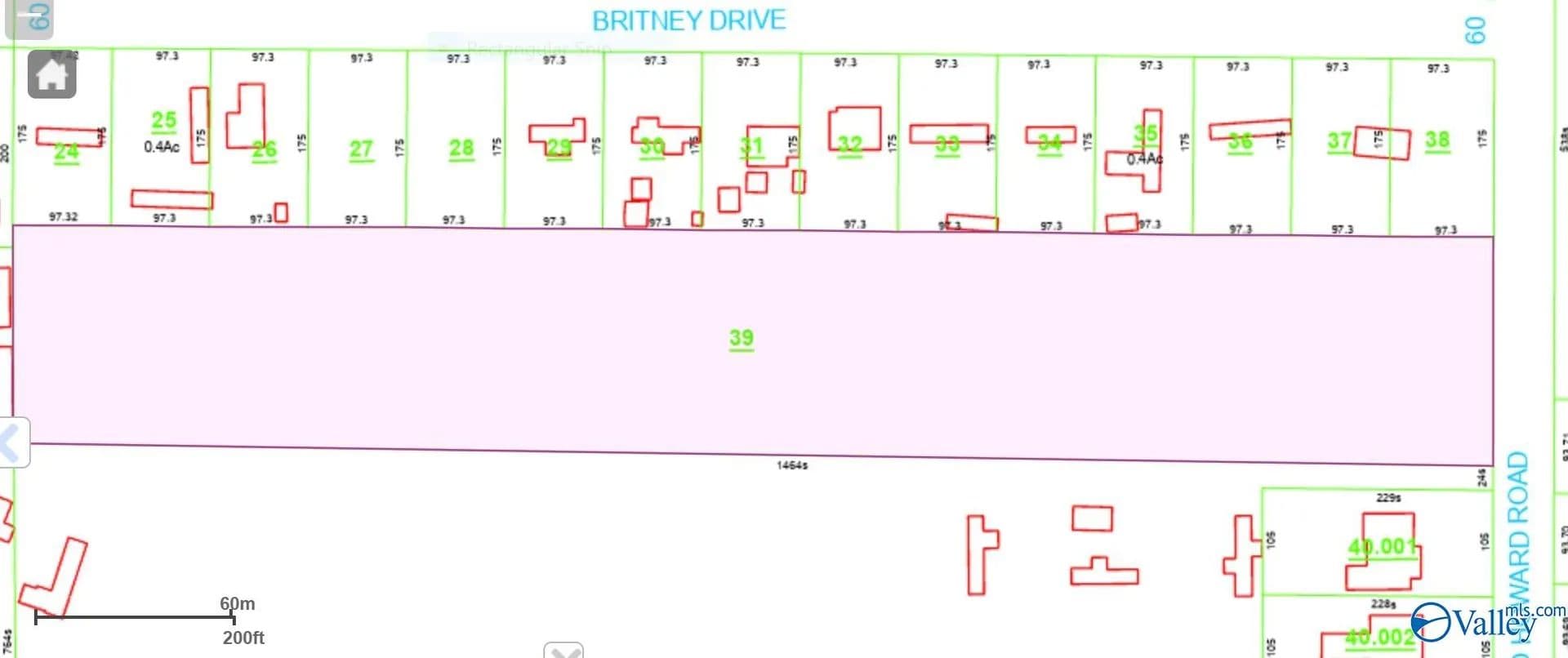 Property from 7.31 acres Bo Howard Road - KW - Toney, Alabama, 35773
