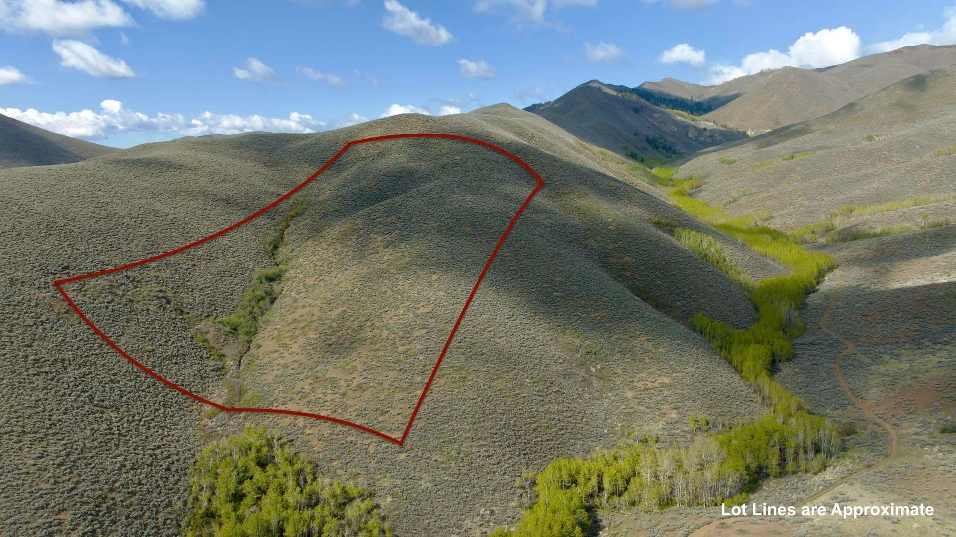 Property from TBD Lees Gulch Rd - KW - Bellevue, Idaho, 83313