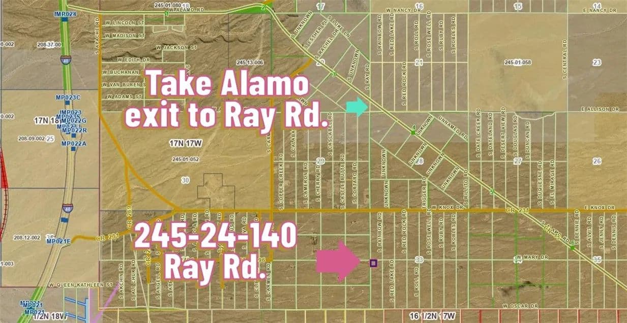 Property from 245-24-140 Ray Road - KW - Yucca, Arizona, 86438
