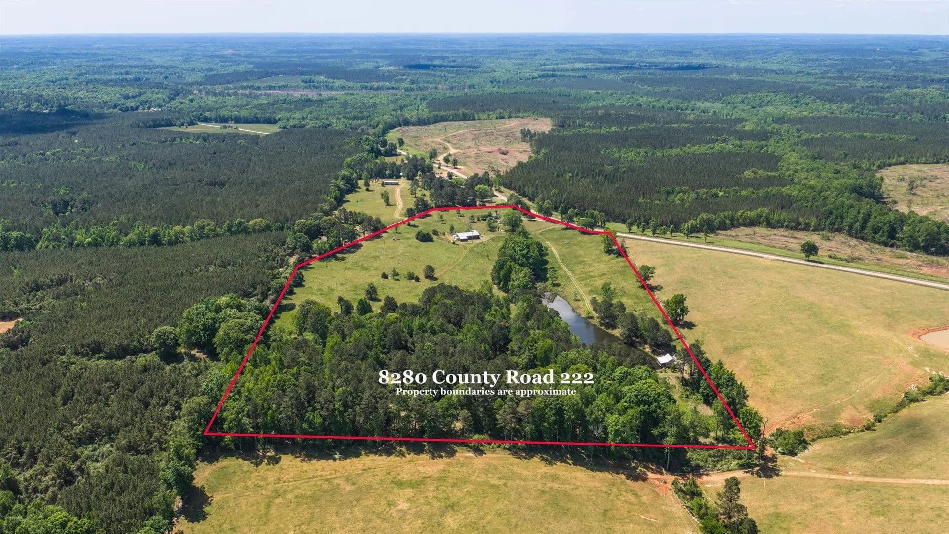 Estate Living! Main House, Guest House, Fish Pond, Pasture, Large Barn - Five Points, Alabama, 36855