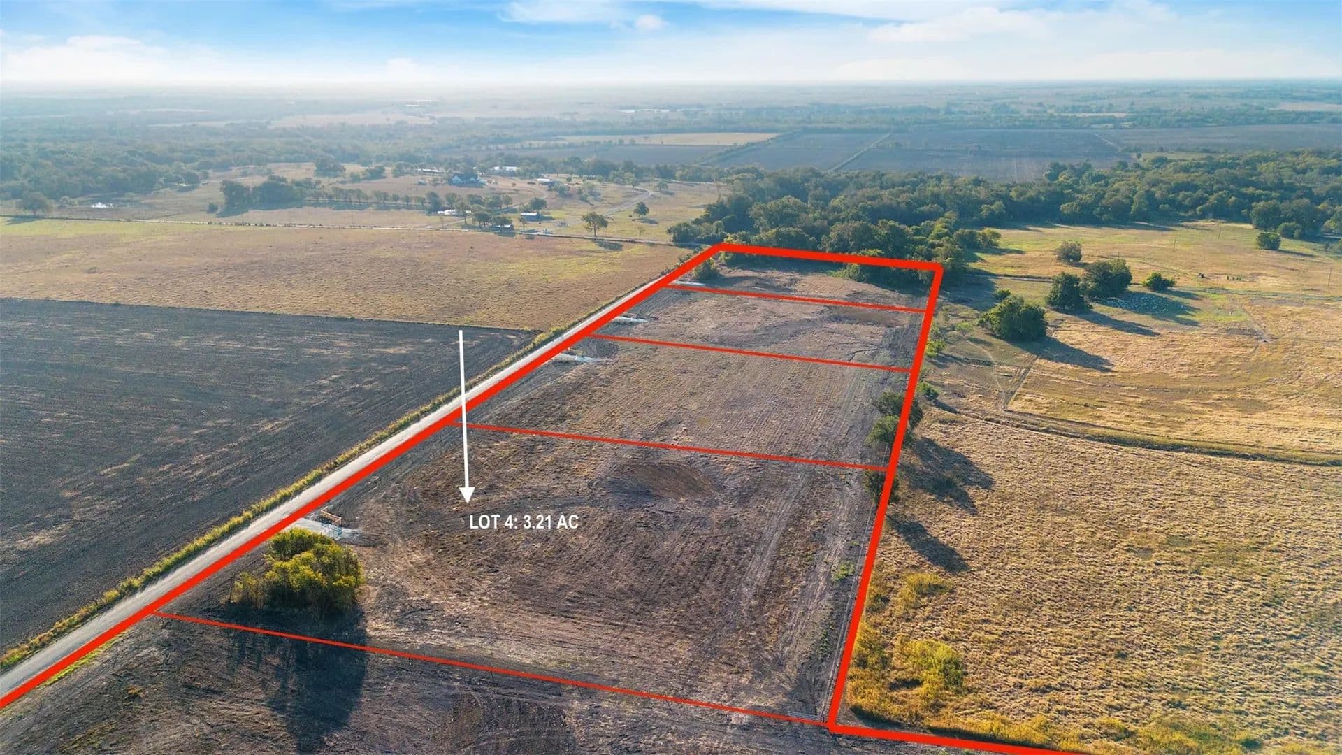Property from Lot 4 Sandswitch Road - KW - Ennis, Texas, 75119