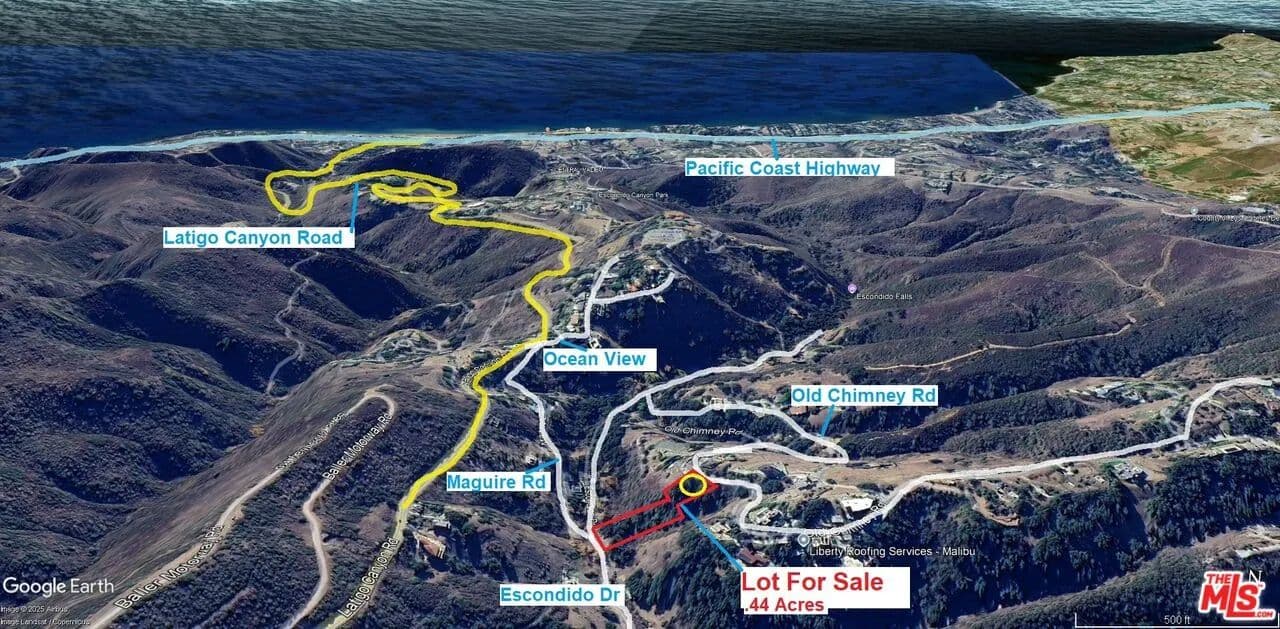 Vacant Land in Malibu - land for sale