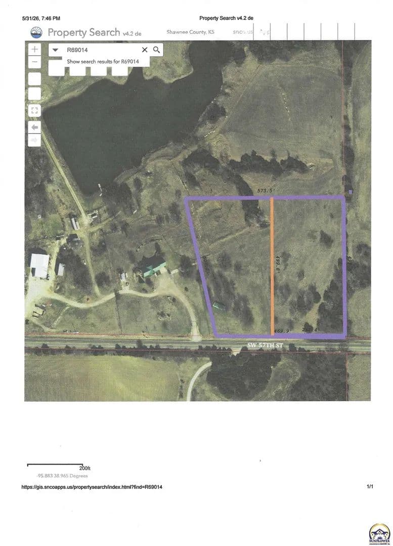 Property from approx 11200 SW 57th St - KW - Topeka, Kansas, 66610