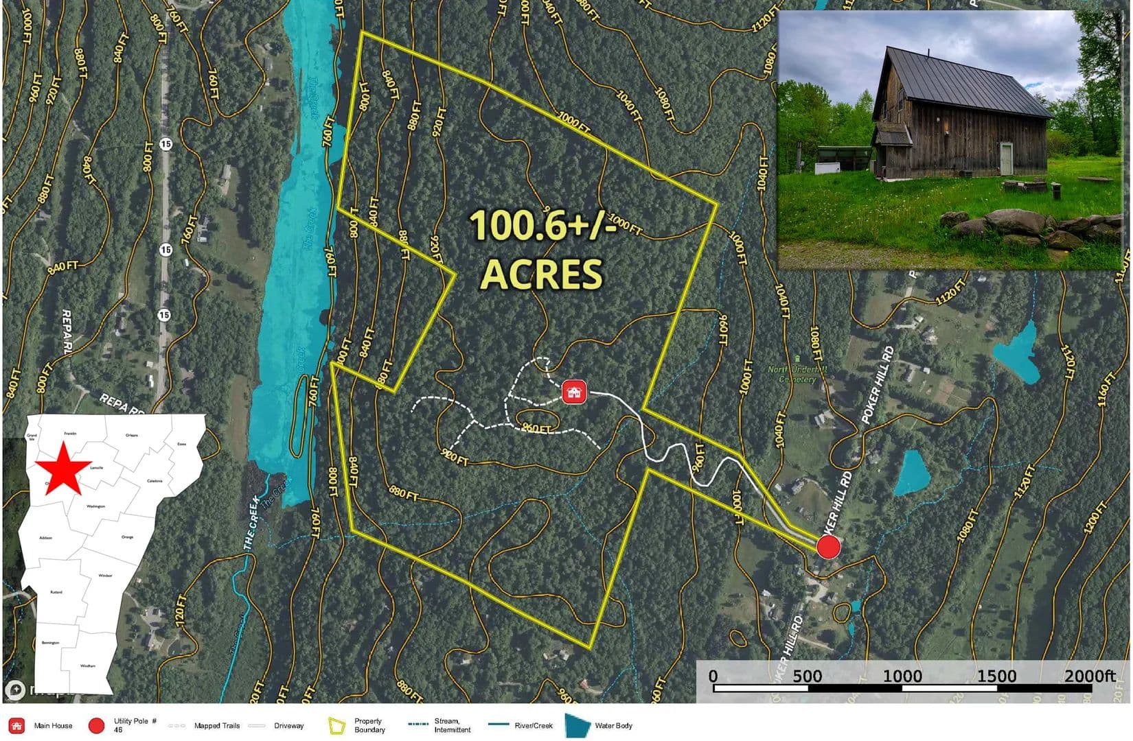 211 Poker Hill Rd - Underhill - land for sale