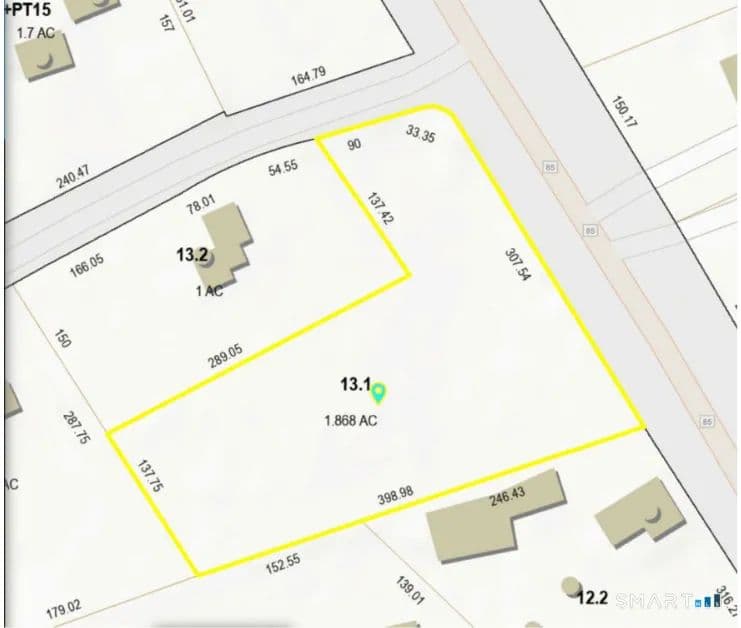 1.87 Acres of Land for Sale in Hebron, CT - Hebron, Connecticut, 06248