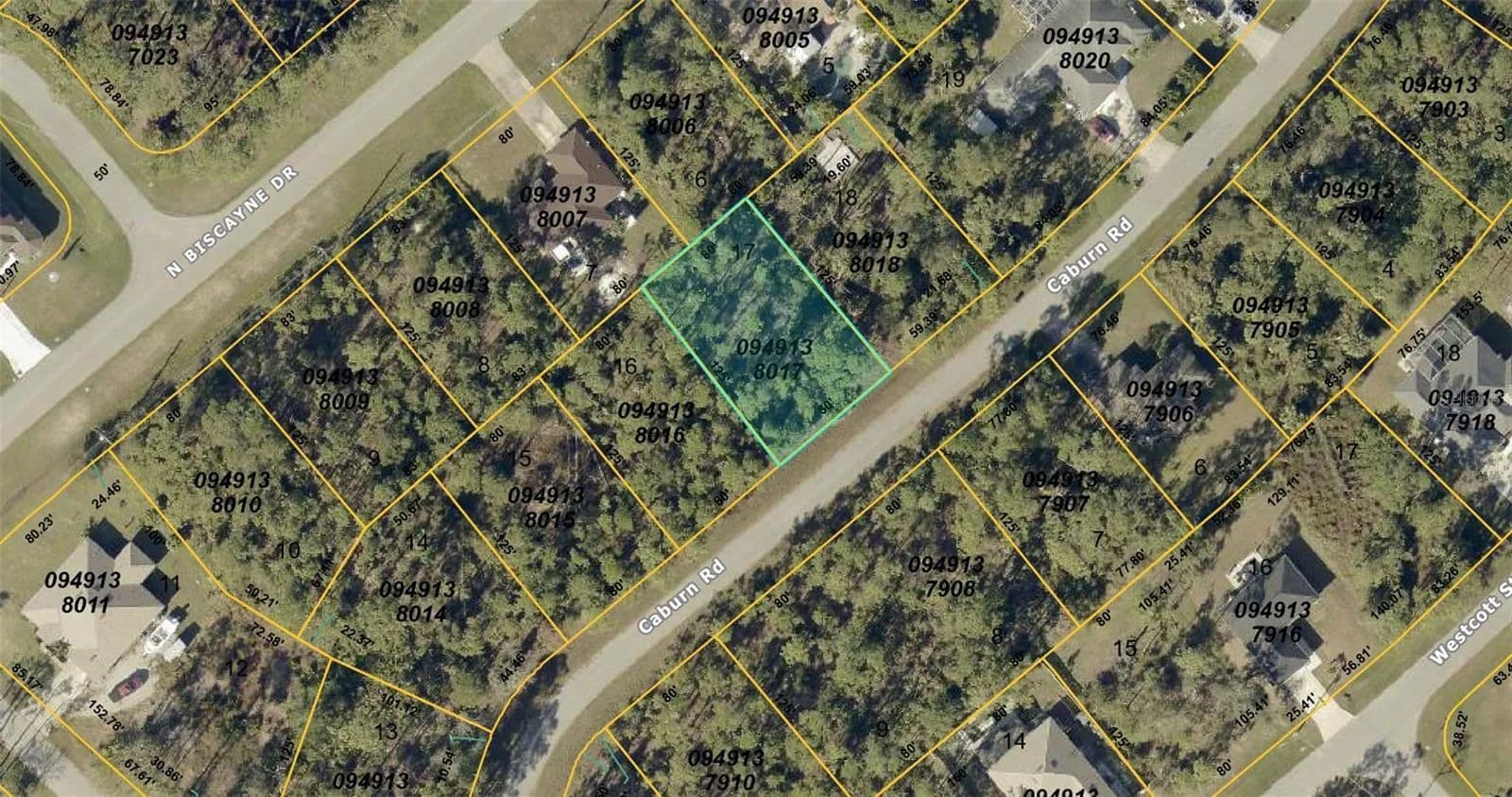 Property from CABURN ROAD - KW - North Port, Florida, 34291