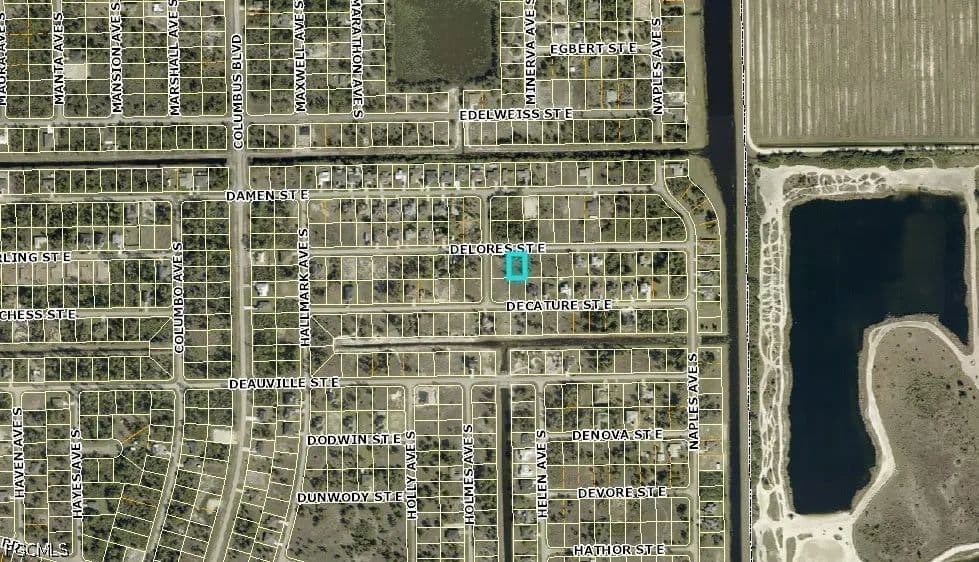 Property from 1236 Delores Street E - KW - Lehigh Acres, Florida, 33974