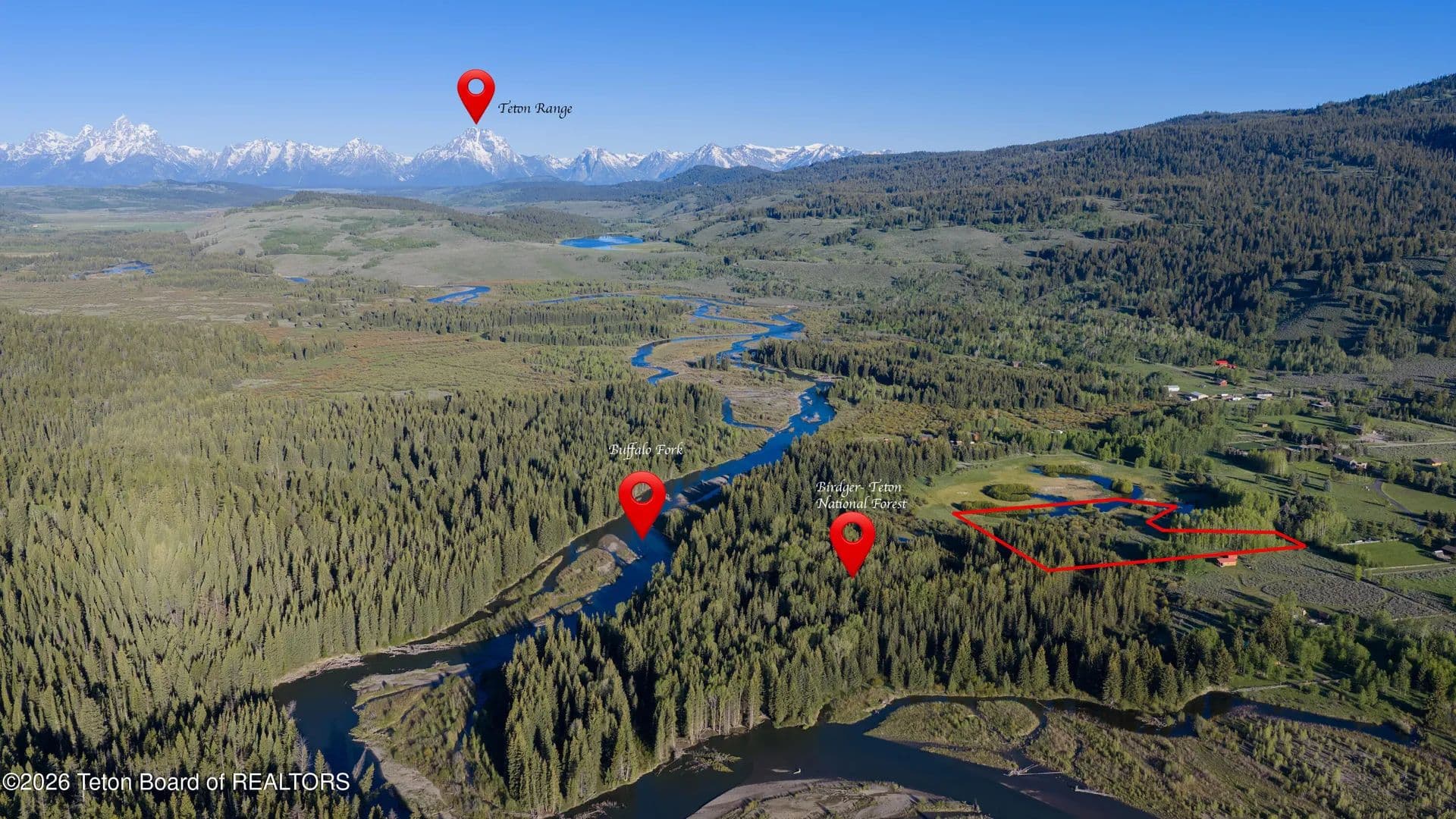 Property from 27545 N BUFFALO FORK Road - KW - Moran, Wyoming, 83013