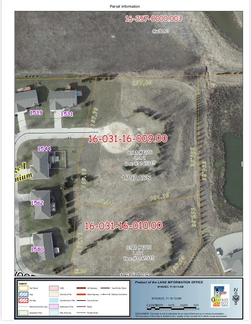 1.8 Acres of Land for Sale in Port Washington, Wisconsin - Port Washington, Wisconsin, 53074