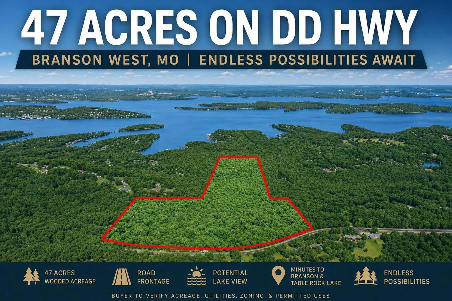 Property from Tbd Hwy Dd - KW - Branson West, Missouri, 65737