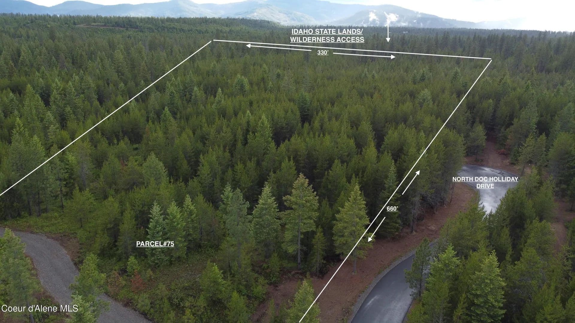 Property from Parcel 75 North Doc Holliday - KW - Spirit Lake, Idaho, 83869