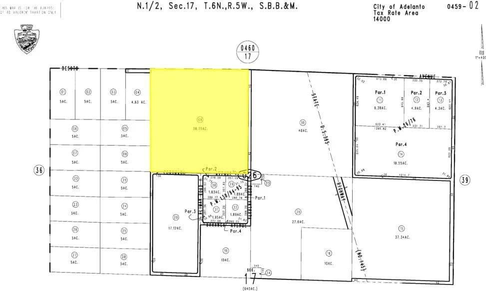 Property from 0 Verbena - KW - Adelanto, California, 92301