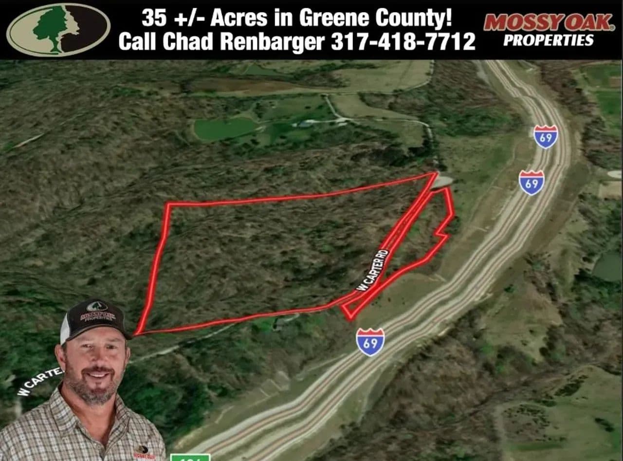 35+/- Acres | Carter Road | Solsberry, Greene County, IN - Solsberry, Indiana, 47459