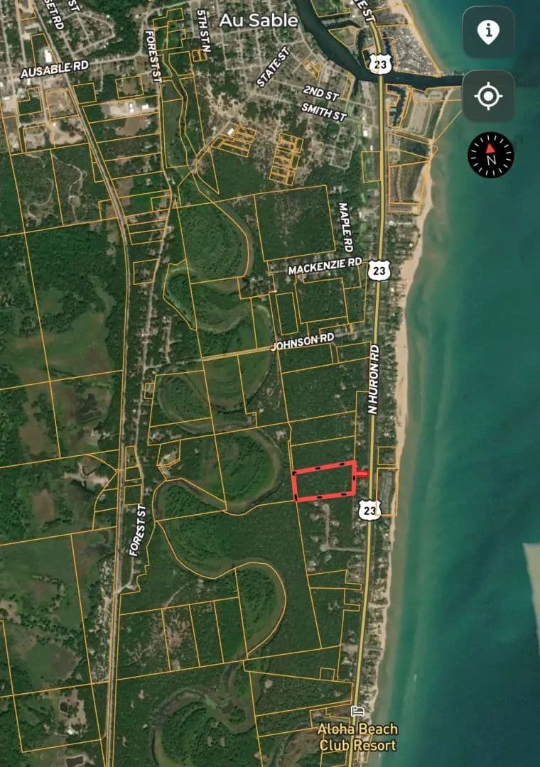 10 acres, Vacant, Wooded, US 23 direct access, Oscoda MI 48750 - Oscoda, Michigan, 48750