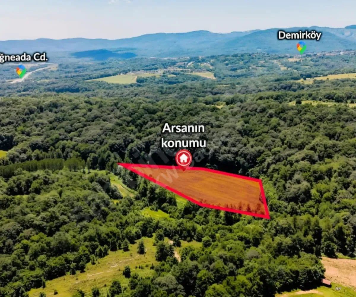 KIRKLARELİ DEMİRKOY İĞNEADA YAKIN 20.000M2 TEK TAPULU DUZ TARLA - land for sale