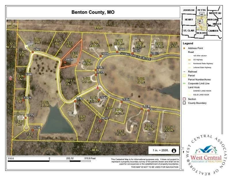 1 Acre of Land for Sale in Warsaw, Missouri - Warsaw, Missouri, 65355