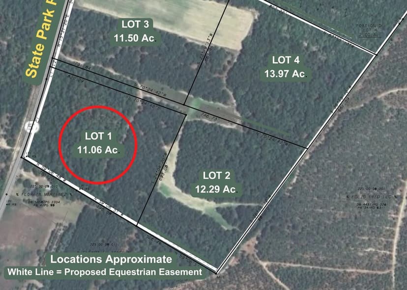 Property from 11.06 Acre State Park Road - KW